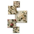 thumbnail image 3 of Designart "Timeless Lace Veil Adorned With Red Florals" Floral Wall Art Set Of 5 - Red Cottage Office Room Metal Wall Art Set, 3 of 6