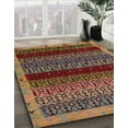 thumbnail image 3 of Ahgly Company Machine Washable Indoor Rectangle Abstract Saffron Red Area Rugs, 4' x 6', 3 of 7