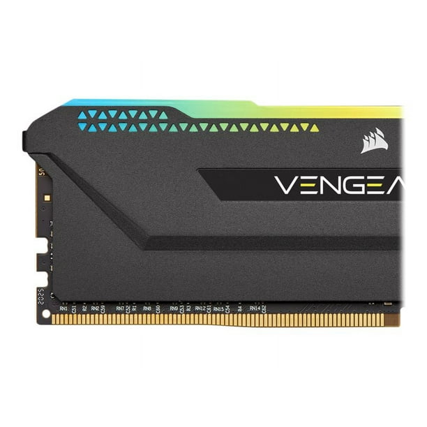 CORSAIR Vengeance RGB PRO SL - DDR4 - kit - 32 GB: 2 x 16 GB - DIMM 288-pin  - 3600 MHz / PC4-28800 - CL18 - 1.35 V - unbuffered - non-ECC - black - for  Komplett Office Micro R9 