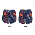thumbnail image 5 of Lsque Tropical Flower Printed Women's Running Shorts with Liner Pockets,Elastic Quick Dry Workout Athletic Gym Yoga Shorts,Womens High Waist Shorts-Large, 5 of 9