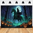 thumbnail image 1 of Tapiz para colgar en la pared Haunted Forest Rider con capucha oscura, 1 of 2