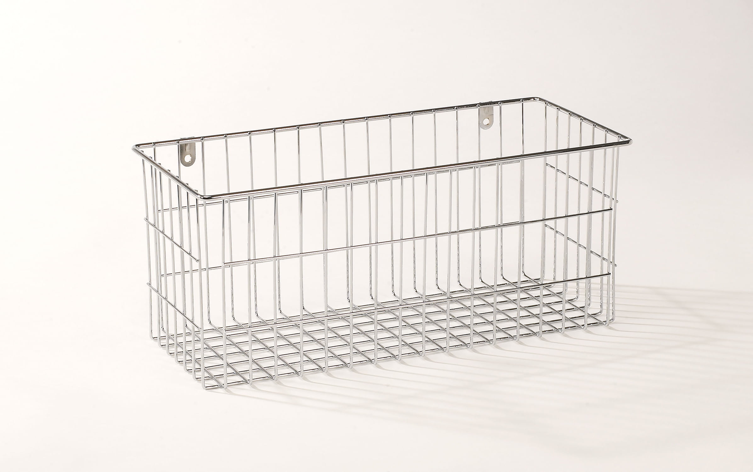 More Inside Large Wire Basket Durable Cabinet Organizer, Silver