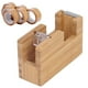thumbnail image 5 of Base De Rollo Adhesivo, Dispensador De Cinta De Escritorio Madera De Bambú Resistente A La Corrosión Respetuoso Con El Medio Ambiente Para La Oficina Para El Hogar Cergrey Tape Base, 5 of 8
