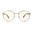 thumbnail image 3 of Mens Luxury Classic Round Metal Rim Hustler Fashion Sunglasses Silver Black - Beige, 3 of 8