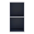 thumbnail image 6 of Furniture of America Brooks Stackable 2-Cube Wood Steel Blue Bookcase, 6 of 8