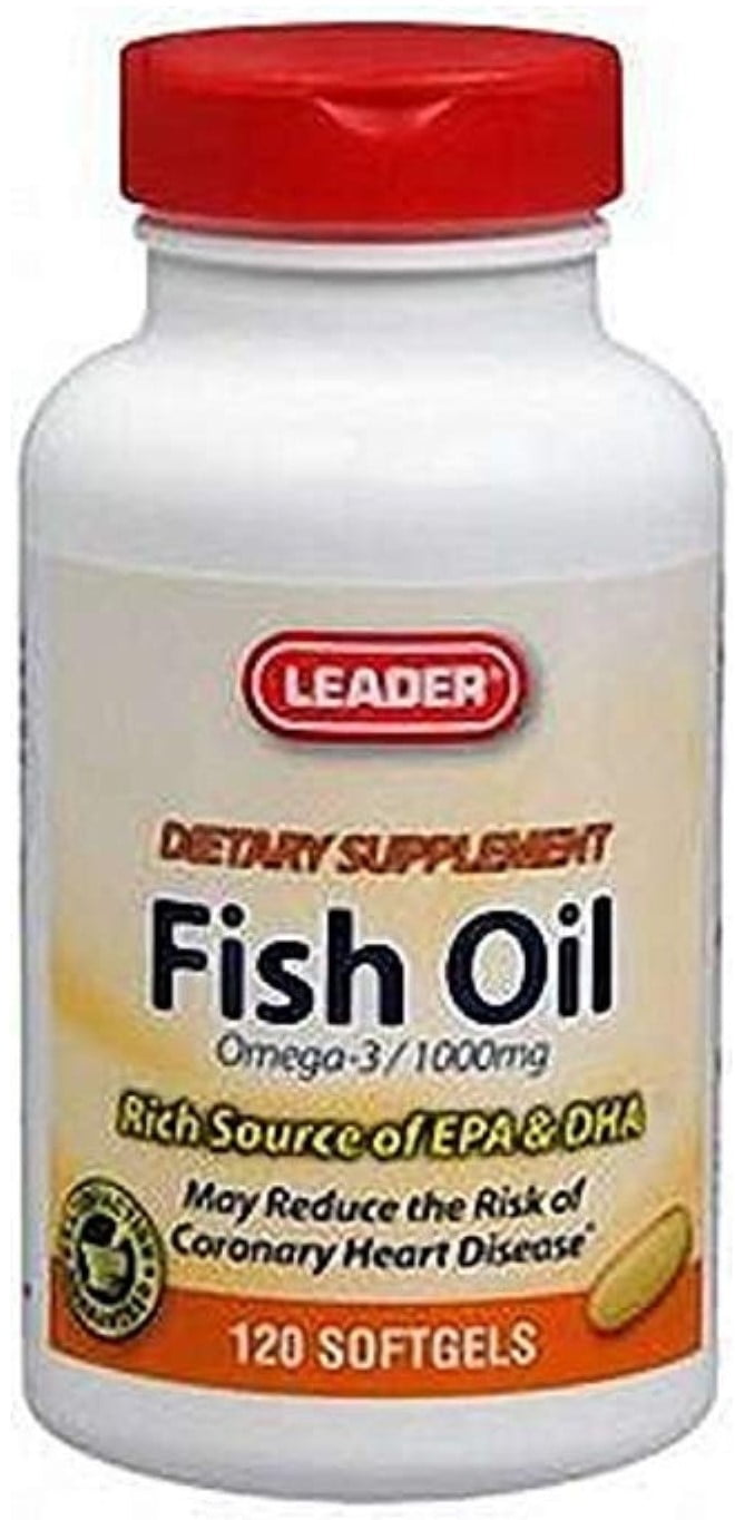 Leader Fish Oil Omega3 1000mg Softgels, 1