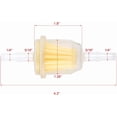 thumbnail image 3 of Filtro de combustible AM116304. Compatible con líneas de combustible de 1/4" y 5/16". Reemplaza 25 050 22-S 71-5960 120-436 GY20709 38666 149-2206-01 21541500 98021., 3 of 5