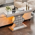 thumbnail image 6 of ARICOEASY Mirrored Console Table with LED Light and Storage Drawer Narrow Entryway Table, 6 of 9