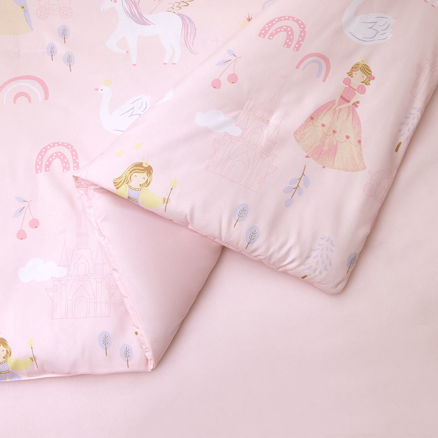 Urban Playground Kids and Teens Fairytale Princess 2-Piece Comforter Set, Pink, Twin/Twin XL