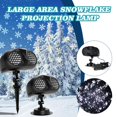 thumbnail image 2 of WAITLOVER 2024 Luz de paisaje de nieve con proyector láser de Navidad de copo de nieve de doble cabezal para exteriores, 2 of 6