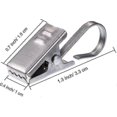 thumbnail image 2 of Pack Of Stainless Steel Clips Hooks For Curtain Stainless Steel Curtain Rings, 2 of 4