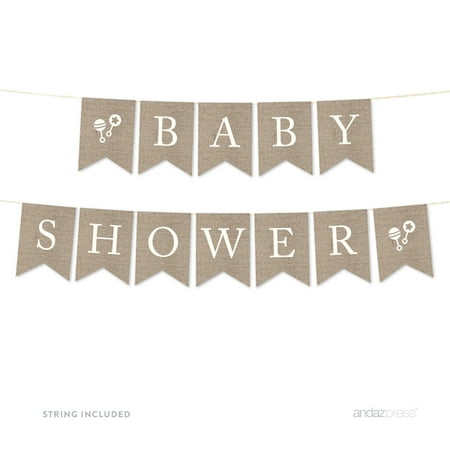 Baby Shower Burlap Baby Shower Pennant Party Banner Walmart Com Baby Shower Burlap Baby Shower Pennant Party Banner Walmart Com