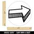 thumbnail image 2 of Arrow with Shadow Doodle Self-Inking Rubber Stamp Ink Stamper - Orange Ink - Medium 1 Inch, 2 of 7