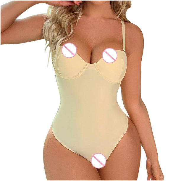 European And American Long-breasted Shapewear Bodysuit Butt-baring