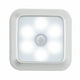 thumbnail image 1 of Yuarrent 3/6X Sensor de movimiento LED Luz de pared nocturna adhesiva Pasillo Escaleras Funciona con pilas Iluminación y accesorios Luz blanca de concha blanca cuadrada, 1 of 6