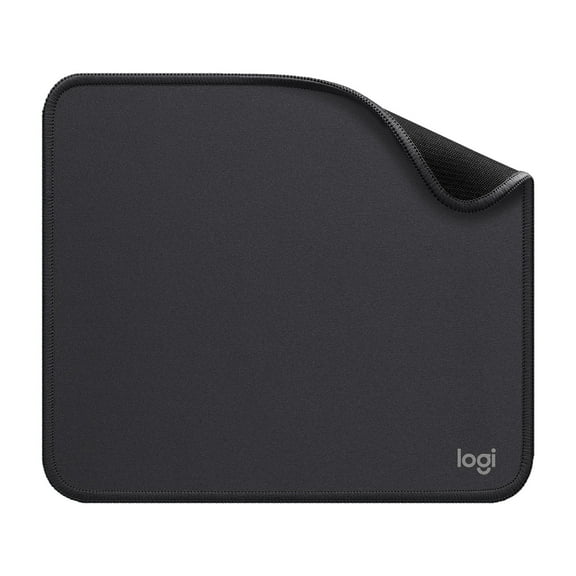 Logitech Mouse Pad - Studio Series, Computer Mouse Mat with Anti-slip Rubber Base, Easy Gliding, Spill-Resistant Surface, Graphite