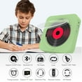 thumbnail image 2 of MEGICOT Lecteur CD Portable Bluetooth 2600 mAh Rechargeable avec Haut-Parleurs Intégrés, Lecteur de Musique Mural avec Couvercle Antipoussière Télécommande, Prend en Charge Radio FM USB Flash Micro SD Lecture AUX, 2 of 8