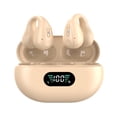 thumbnail image 1 of Methold Clip en la oreja con auriculares de conducción ósea para auriculares inalámbricos con efecto de sonido HIFI inalámbricos Electrónica Polvo caqui, 1 of 6