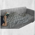 thumbnail image 5 of Abstract Soft Flannel Fleece Blanket, Geometric Composition of Triangles Formed with Stripes Monotone Artwork, Cozy Plush for Indoor and Outdoor Use, 70" x 90", Dark Grey and White, by Ambesonne, 5 of 5