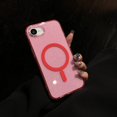 thumbnail image 5 of ELEHOLD Case for iPhone 16e, Sparkling Shockproof Glitter Transparent Magnetic Case Cover,Pink, 5 of 11