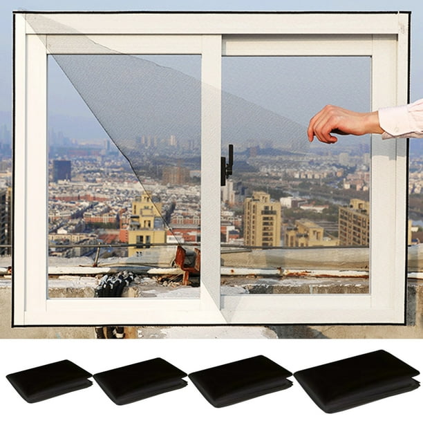 Malla Mosquitera Ajustable para Ventana | Marco Blanco | Recortable | 2000 X 1500 Cm (787 X 590 Pulgadas) | Nailon | 1 Unidad