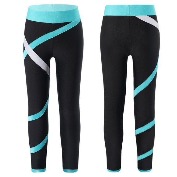MSemis Girl's Jogger Pants Athletic Leggings Stretchy Skating Sport Bottoms