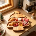 thumbnail image 2 of Christmas Wooden Tabletop Serving Tray,Xmas Tree Styling Charcuterie Board,for Dining Table Cheese Serving,Fruit & Snack Platter,11.8x9.8 inch, 2 of 6