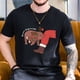 thumbnail image 2 of Camisetas con estampado navideño de Moo Deng para hombre, camiseta informal transpirable, camiseta de manga corta para mujeres y hombres, camisetas gráficas navideñas, 2 of 5