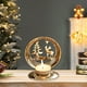 thumbnail image 4 of Adornos navideños, árbol de Navidad decorativo de metal con soportes, artículos de decoración navideña para el hogar, mesas y regalos, velas, candelabros de 2,5 cm para decoración del hogar, candelabr, 4 of 6