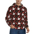 thumbnail image 2 of Wukai Red Hot Chili 1 Print Men Hoodies Fleece Sweatshirts Long Sleeve Sweaters Pullover Fall Outfits Winter Clothes-Medium, 2 of 7