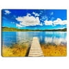 DESIGN ART Designart - Lake with Pier Panorama  Photography Canvas Art Print
