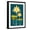 Black Frame, variant on Art.com Scandinavian Lotus (Blue) Art Print, 12" x 18"