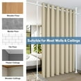 thumbnail image 6 of YeYeBest Room Divider, No Drilling Curtain Rods for Room Separation, 4-10ft(H) 28-114''(W) Adjustable Heavy Duty Floor to Ceiling Wall Curtain Rods, White, 6 of 6