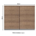 thumbnail image 2 of Alacena 2 Puertas 2 Compartimentos Madesa 80 Cm Marron G258009BGL, 2 of 8