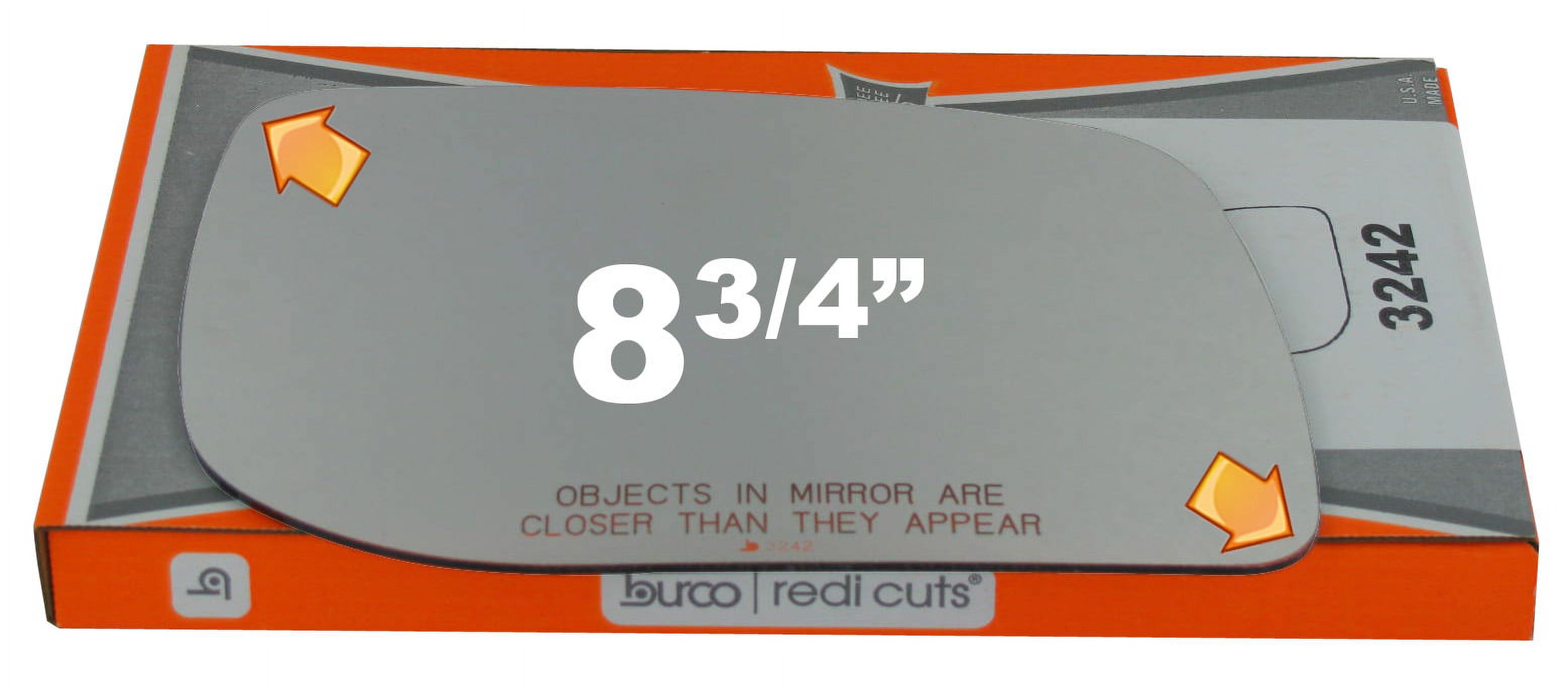 Burco Side View Mirror Replacement Glass - Clear Glass - 3242