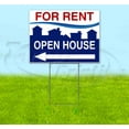 thumbnail image 1 of For Rent Open House Left (18" x 24") Yard Sign, Includes Metal Step Stake, 1 of 6