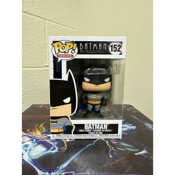 Funko POP! Heroes: Batman The Animated Series BATMAN Figure #152 w/ Protector