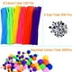 thumbnail image 2 of Juego de Manualidades para Limpiapipas, Pipas de Chenilla y Pompones con Ojos saltones y Palitos para Manualidades, Colores Surtidos, Fieltro de Tela no Tejida para Bricolaje, 500 Piezas   ER, 2 of 5