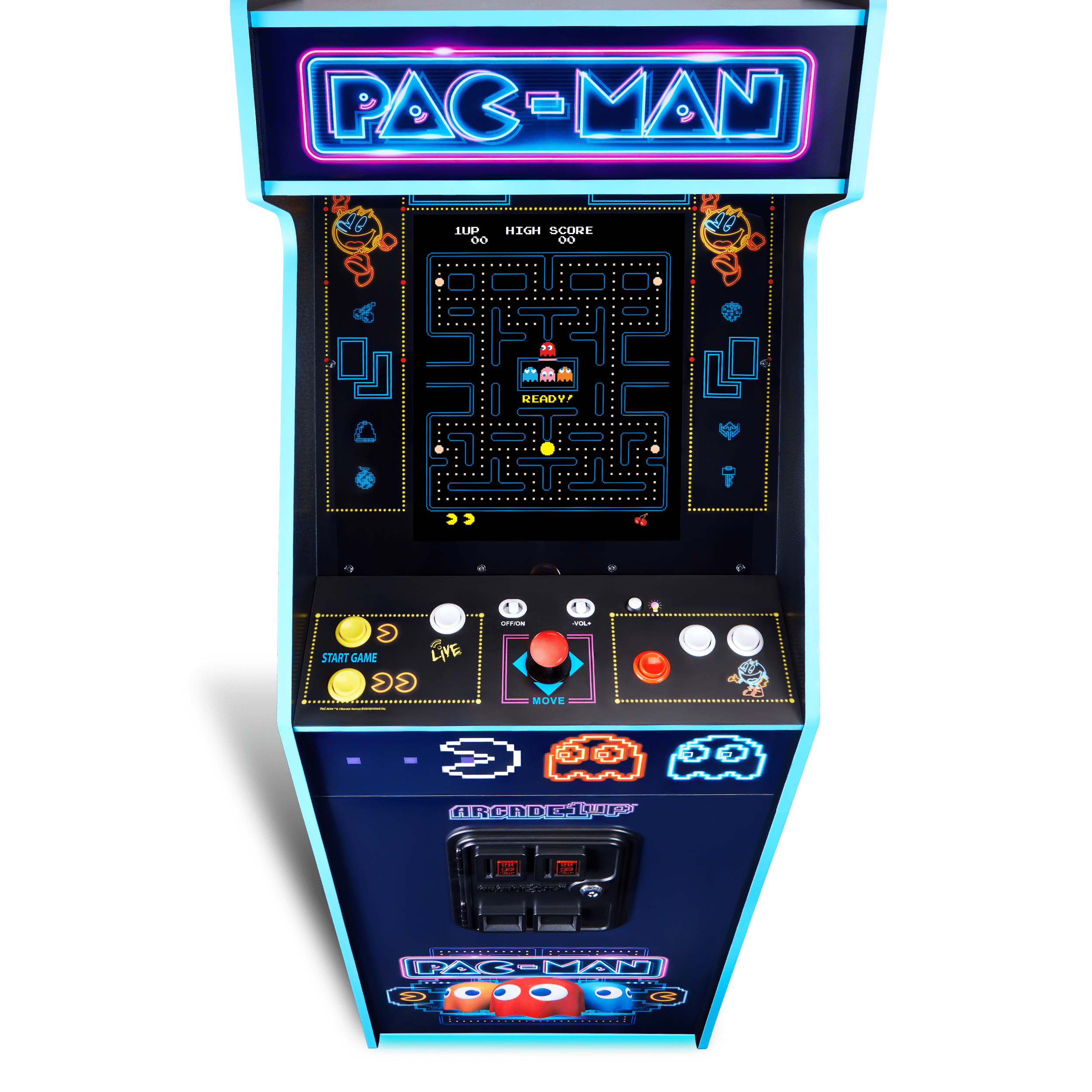 Arcade1Up® PAC-MAN Deluxe At Home Arcade Machine Neon Edition - 14
