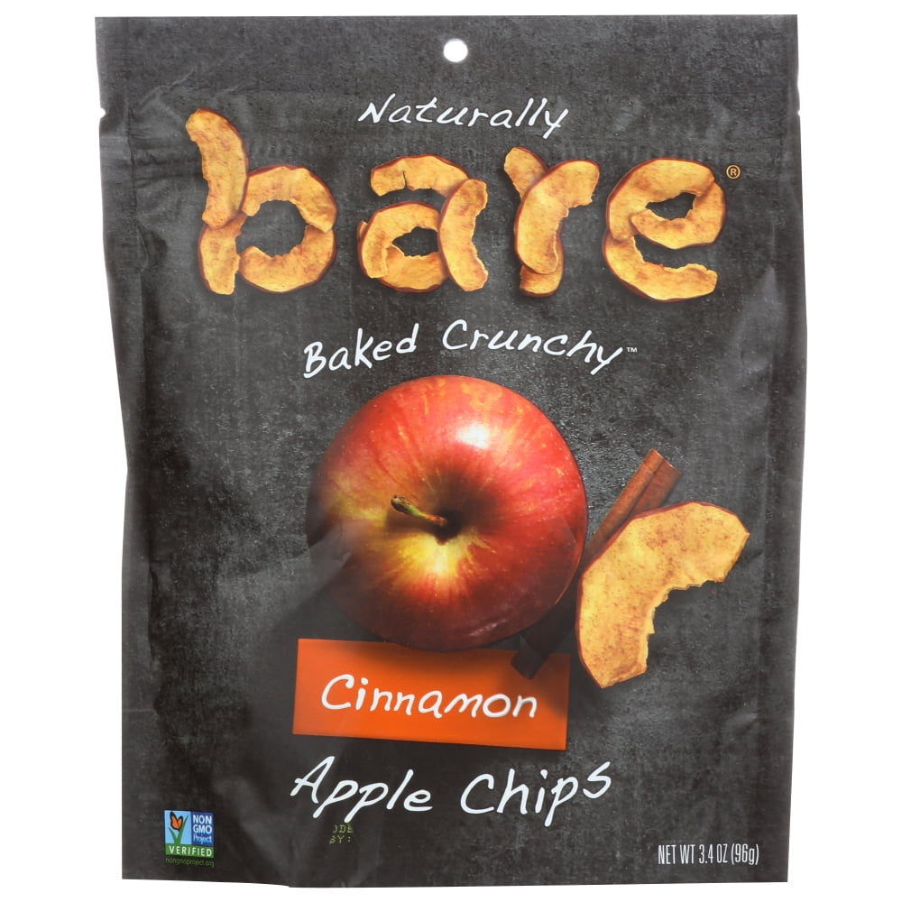 Bare Baked Crunchy Cinnamon Apple Chips Bare Naturally Crunchy Cinnamon Apple Chips (12x3.4 OZ) - Walmart.com