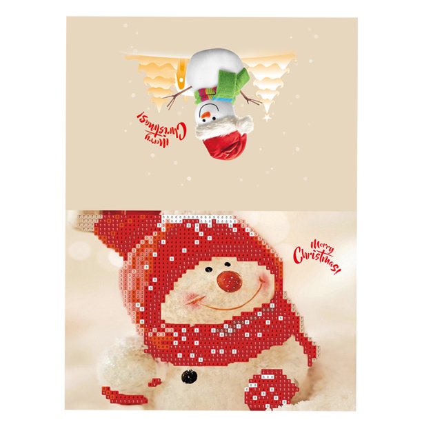 merry christmas cards diy diamond painting handmade cards