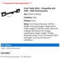 thumbnail image 2 of Front Trailer Hitch - Compatible with 2000 - 2005 Ford Excursion 2001 2002 2003 2004, 2 of 9