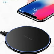 Decoration Wireless Charger Desktop Disc Frosted Metal Wireless Fast Charge Mobile Phone Gift Wireless Charge