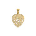 thumbnail image 3 of 14K Gold Mom In Heart Charm, 3 of 4