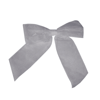 JKM Pre-Tied Bows with Wire Twist - Organza Ribbon - Width：4 1/2 inch Bow Tie Width Color：Silver with Wire Twist PutUp：12 Pcs/Pkg; 3 Pkgs/Box