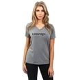 thumbnail image 2 of Courage Women's Fashion Relaxed V-Neck T-Shirt Tee Heather Grey Medium, 2 of 5