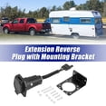 thumbnail image 2 of Unique Bargains 4 Pin to 7 Pin Trailer 4  Wire Plug Hitch Light Trailer Wiring Harness Extender Reverse Plug with Mounting Bracket, 2 of 7