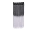 thumbnail image 1 of yeacher 23.6-Inch Seamless Straight Hair Extensions with 5 Clips, 60cm Matte High-Temperature Fiber, Natural Look & Feel, Easy Care, Multiple Colors Available, 1 of 6
