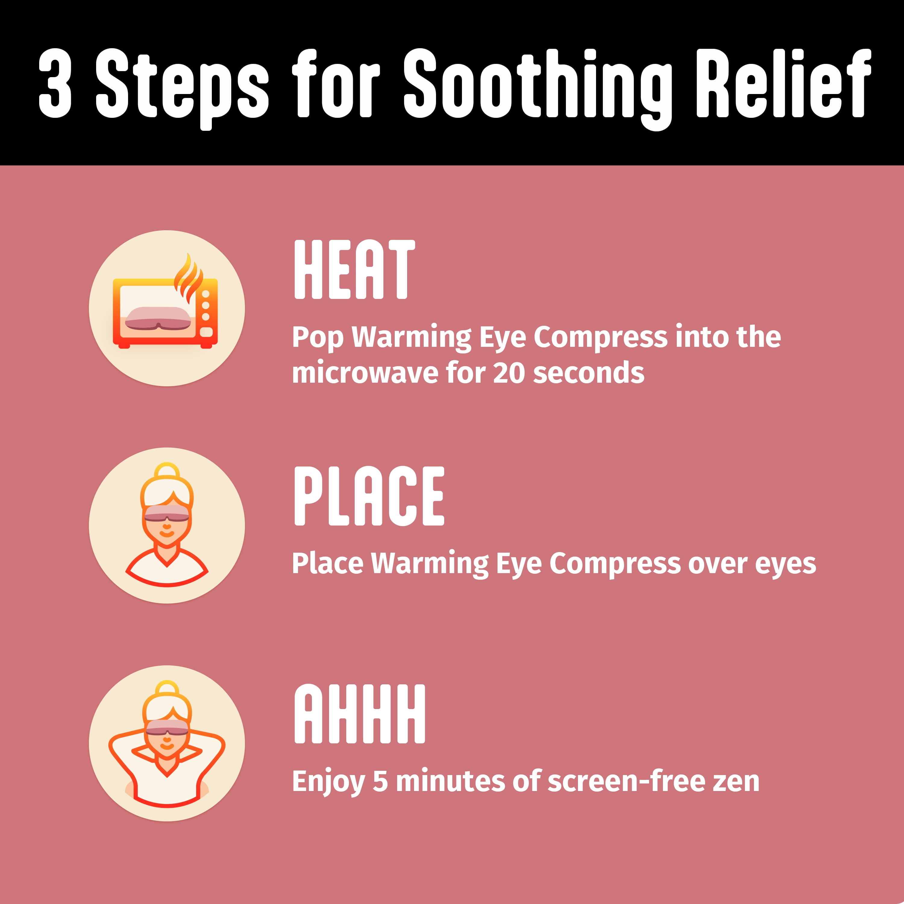 HotHands Therapy Warming Eye Compress, Fast Dry Eye Relief Mask with Comforting Steam, Reusable, 1 Count