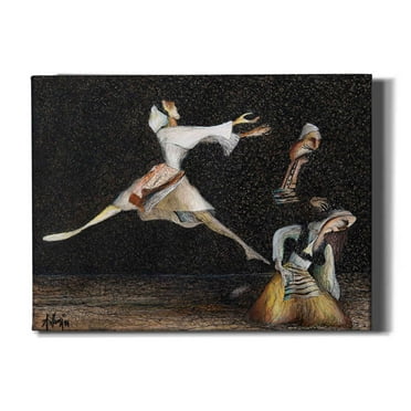 Epic Graffiti 'Cuca e Maleve' by Samedin Asllani, Canvas Wall Art, 16"x12"